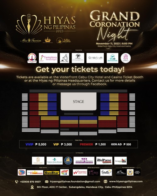 HIYAS NG PILIPINAS 2023 GRAND CORONATION NIGHT TICKETS NOW AVAILABLE!